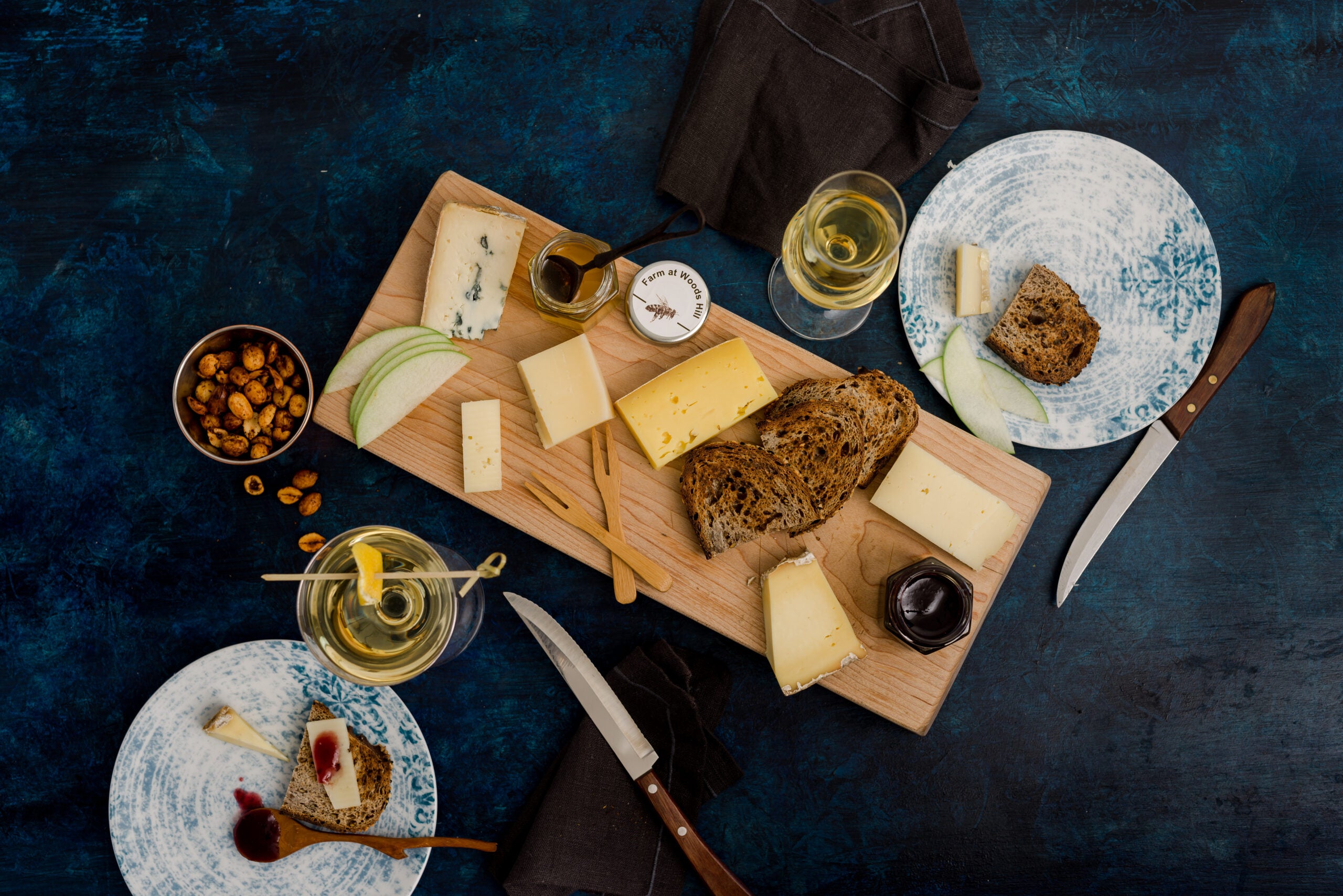 A cheese plate at Woods Hill Pier 4.