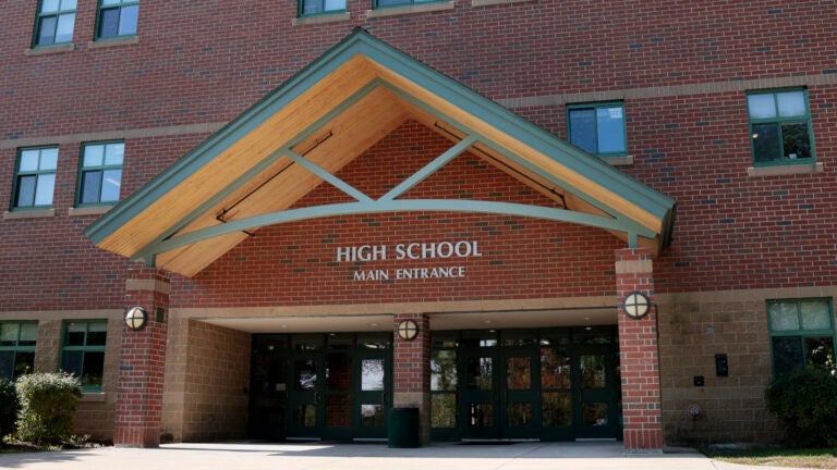 The exterior of Bedford High School in New Hampshire.