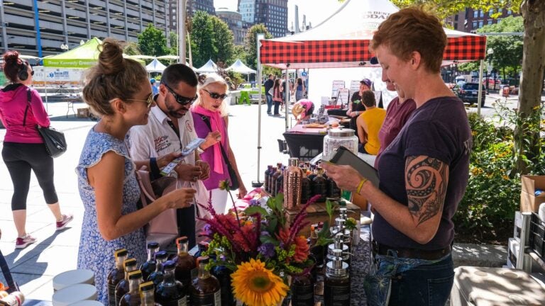 A vendor at the Boston Local Food Festival, which returns to Rose Kennedy Greenway this weekend.
