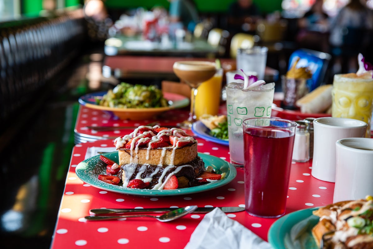 A spread at The Friendly Toast.