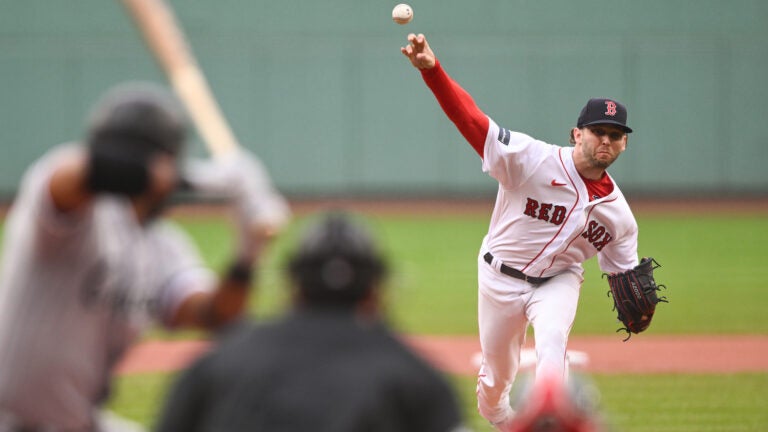 Boston Red Sox starting pitcher Kutter Crawford winds up during the second  inning of the team's baseball game against the Minnesota Twins, Tuesday,  June 20, 2023, in Minneapolis. (AP Photo/Abbie Parr Stock