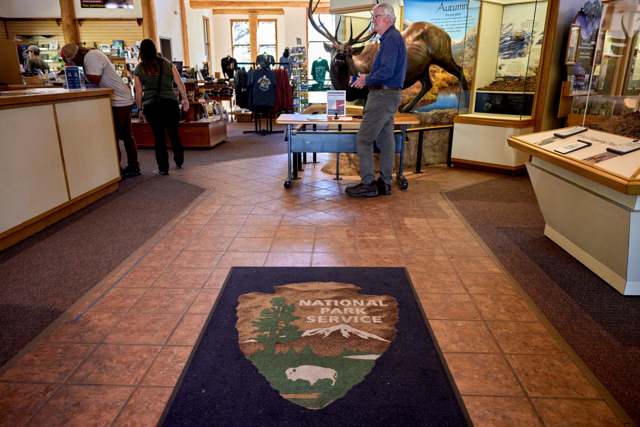 The Fall River Visitor Center at Rocky Mountain National Park in Colorado.