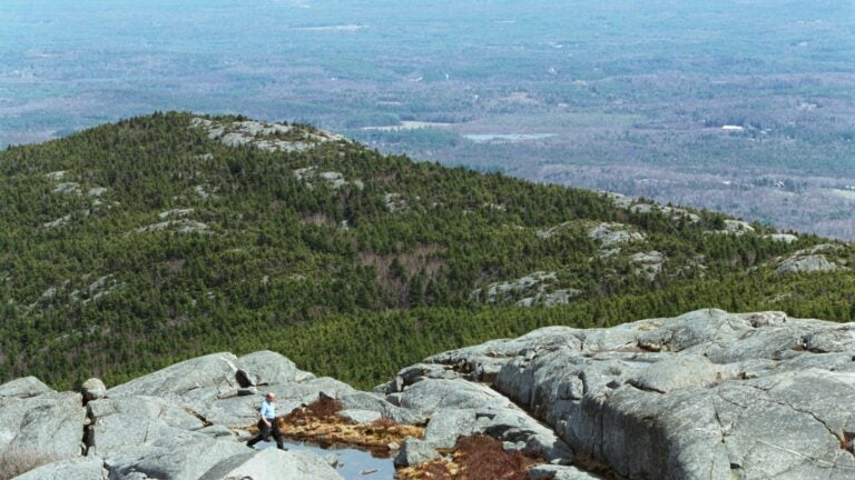A view from the summit of Mount Monadnock in Jaffrey, N.H.
