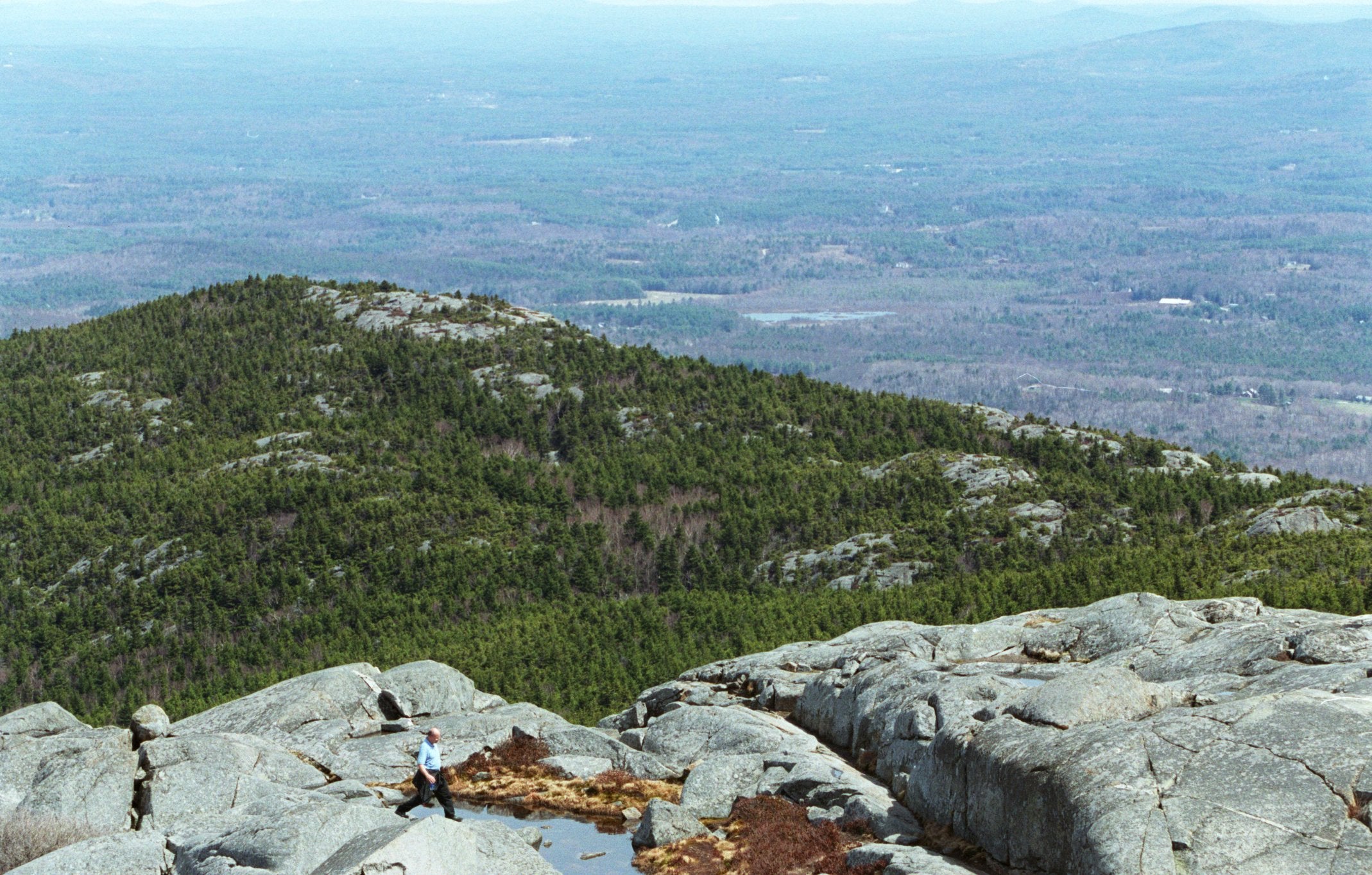 A view from the summit of Mount Monadnock in Jaffrey, N.H.