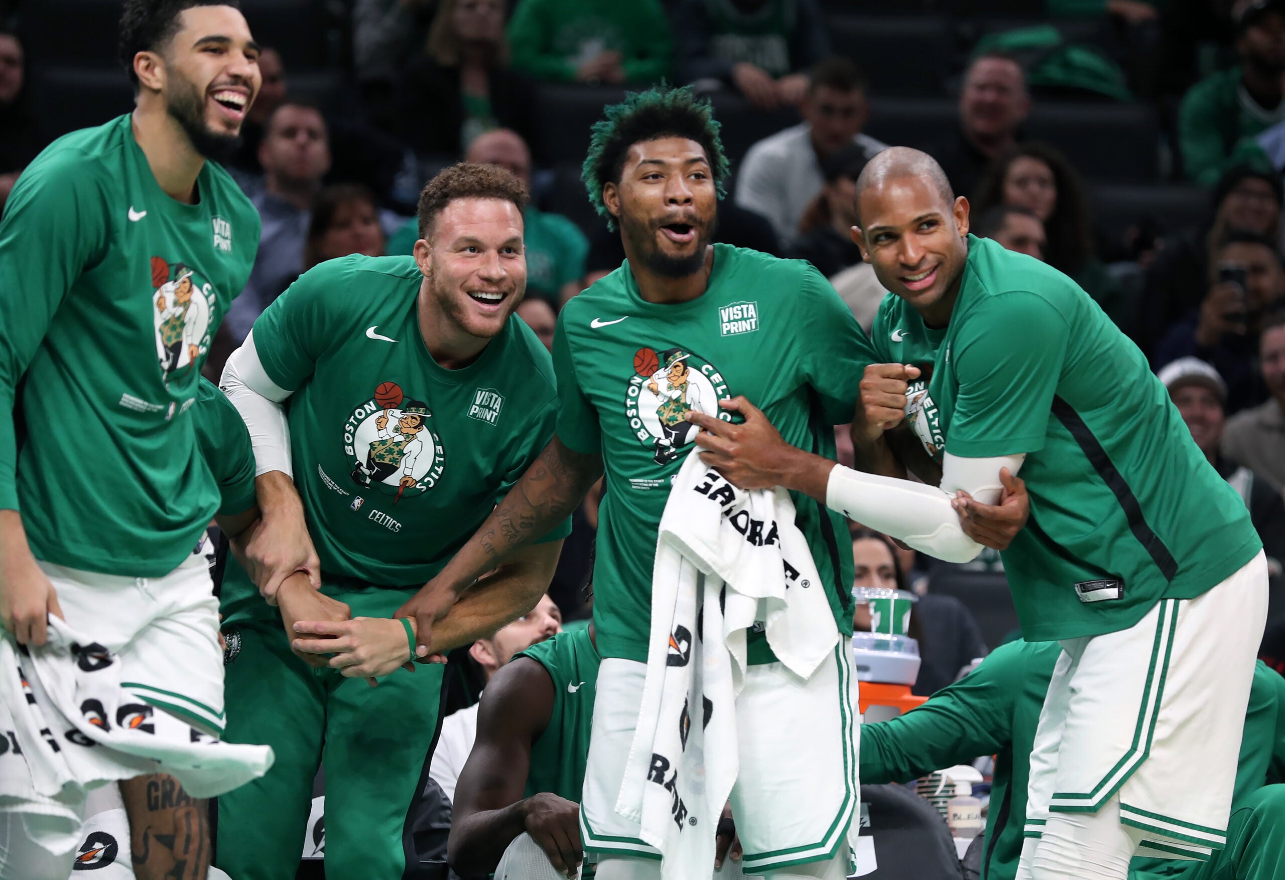 Marcus Smart's wedding turns into a Celtics reunion