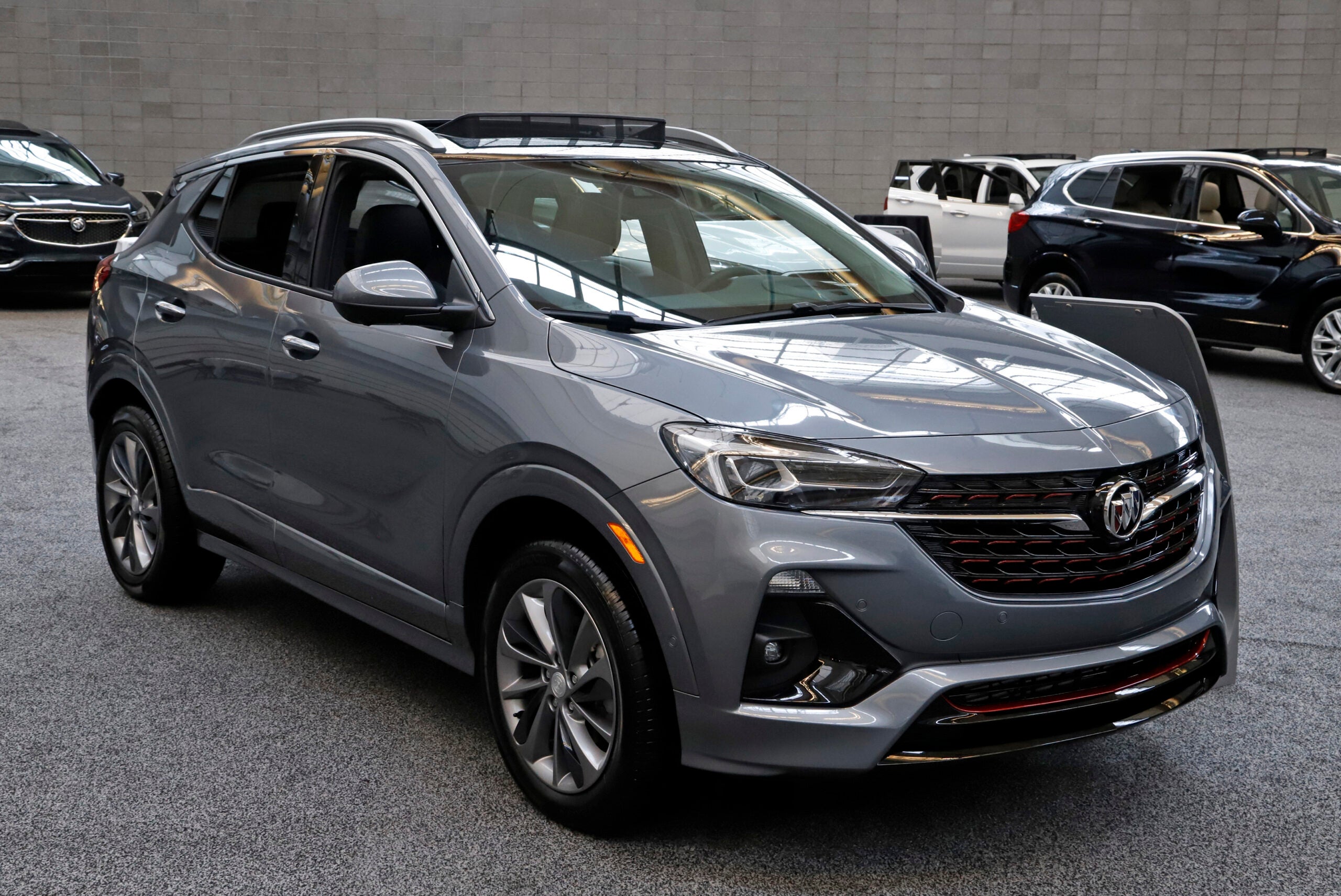 Car Doctor -- This is a 2020 Buick Encore GX Sport Touring model on display at the 2020 Pittsburgh International Auto Show Thursday, Feb.13, 2020 in Pittsburgh.