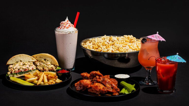 Food and drinks at Alamo Drafthouse.