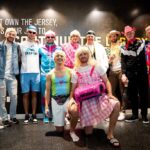 The Celtics' Barbie outfits for their latest Halloween visit.