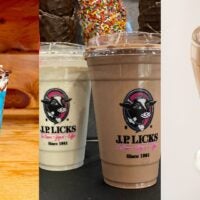 A collage of three frappes.