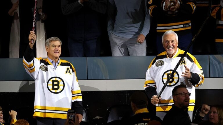 The Boston Bruins Cam Neely Bobby Orr Gerry Cheevers Ray Bourque