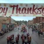 A scene from "Thanksgiving," a new horror movie set in Plymouth, Mass. from Eli Roth.