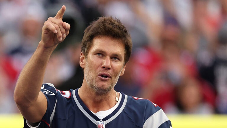 Tom Brady Applies Eye Black To Crow's Feet