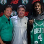 Jrue Holiday Wyc Grousbeck Steve Pagliuca Celtics