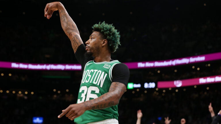 Which players who have played for the Boston Celtics and have hit