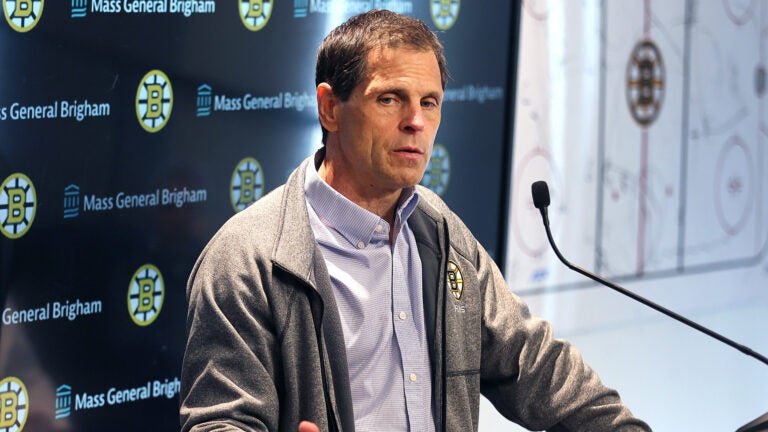 Don Sweeney talks Bruins' final roster cuts, Matt Poitras' future