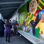 "An Ode to Africa in the Americas" mural at Roxbury Community College