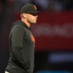 San Francisco Giants pitching coach Andrew Bailey against the Philadelphia Phillies during a baseball game in San Francisco, Monday, May 15, 2023.