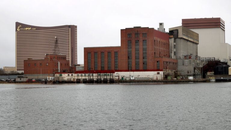 A shuttered power plant in Everett.