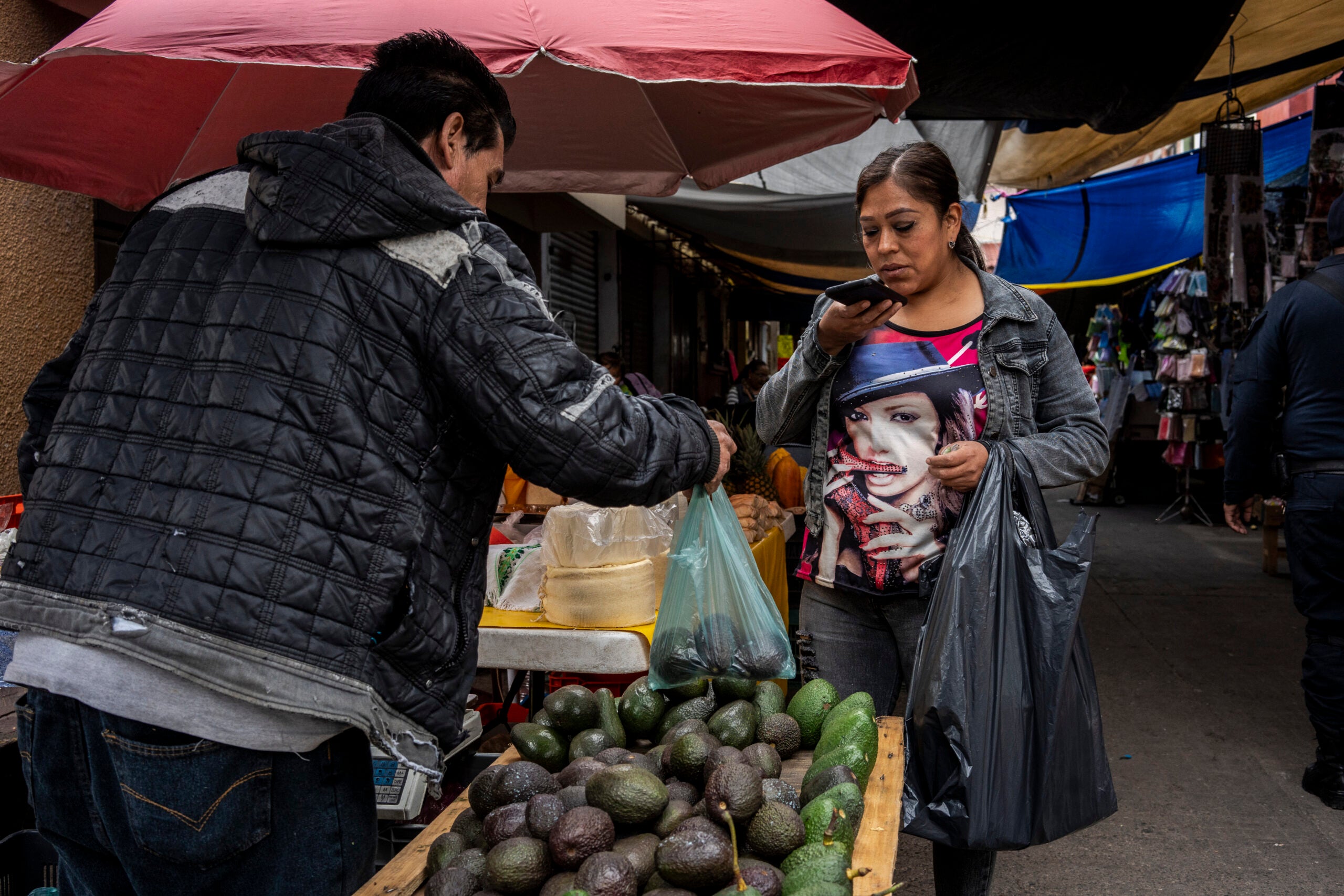 Avocados at a market in Paracho, in the state of Michoacán, Mexico. 