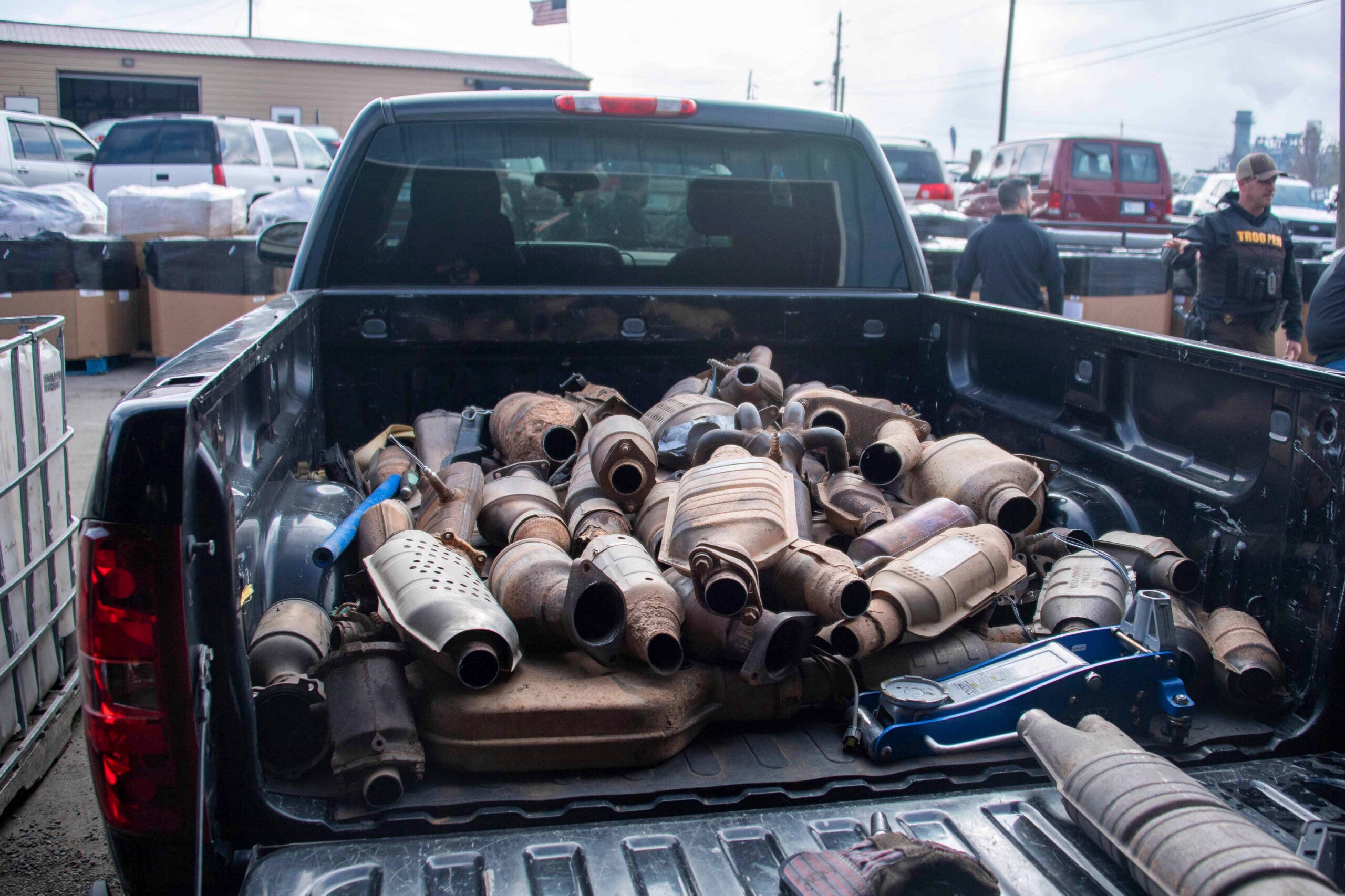 A truckload of catalytic converters. 
