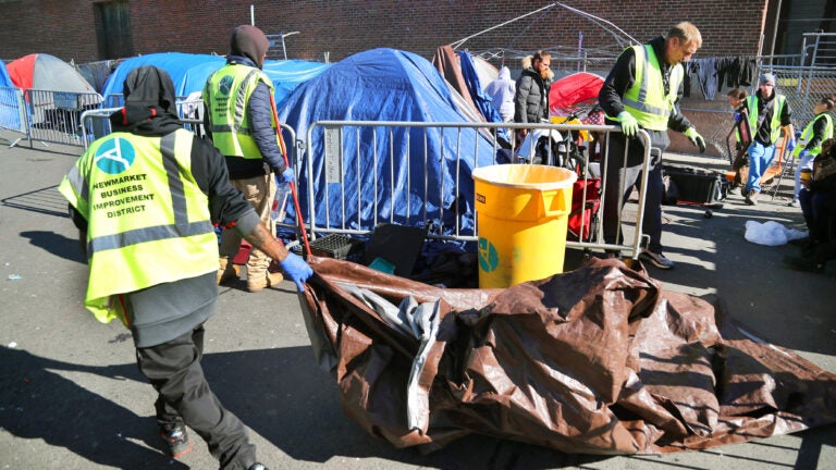 Most of the tents at Mass. and Cass now cleared, officials say