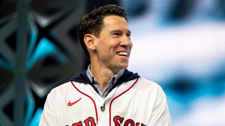 Former pitcher Craig Breslow of the Boston Red Sox speaks during the 2023 Red Sox Winter Weekend on January 21, 2023 at MGM Springfield and MassMutual Center in Springfield, Massachusetts.
