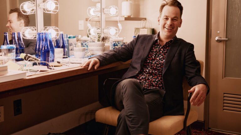 Mike Birbiglia backstage