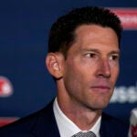 Boston Red Sox chief baseball officer Craig Breslow during a press availability at Fenway Park, Thursday, Nov. 2, 2023, in Boston.