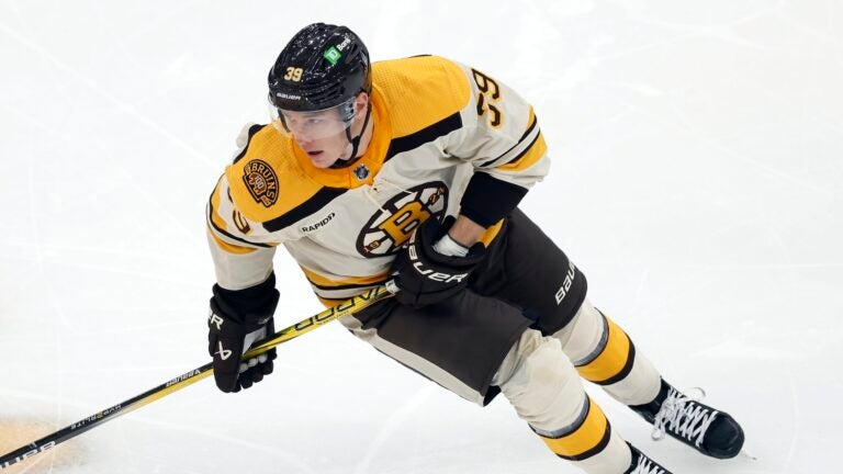 Bruins' Morgan Geekie set for top-six promotion against Devils