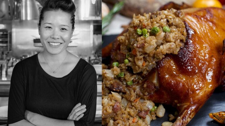 Tracy Chang and sticky rice duck