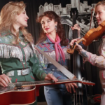 Emily Strayer, left, Laura Lynch and Martie Maguire, three original members of the Dixie Chicks, in 1993.