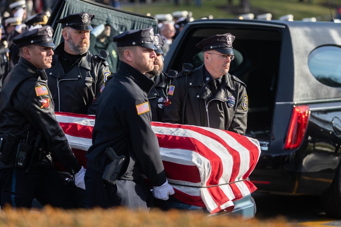 Photos: Thousands mourn Waltham Police Officer Paul Tracey at funeral