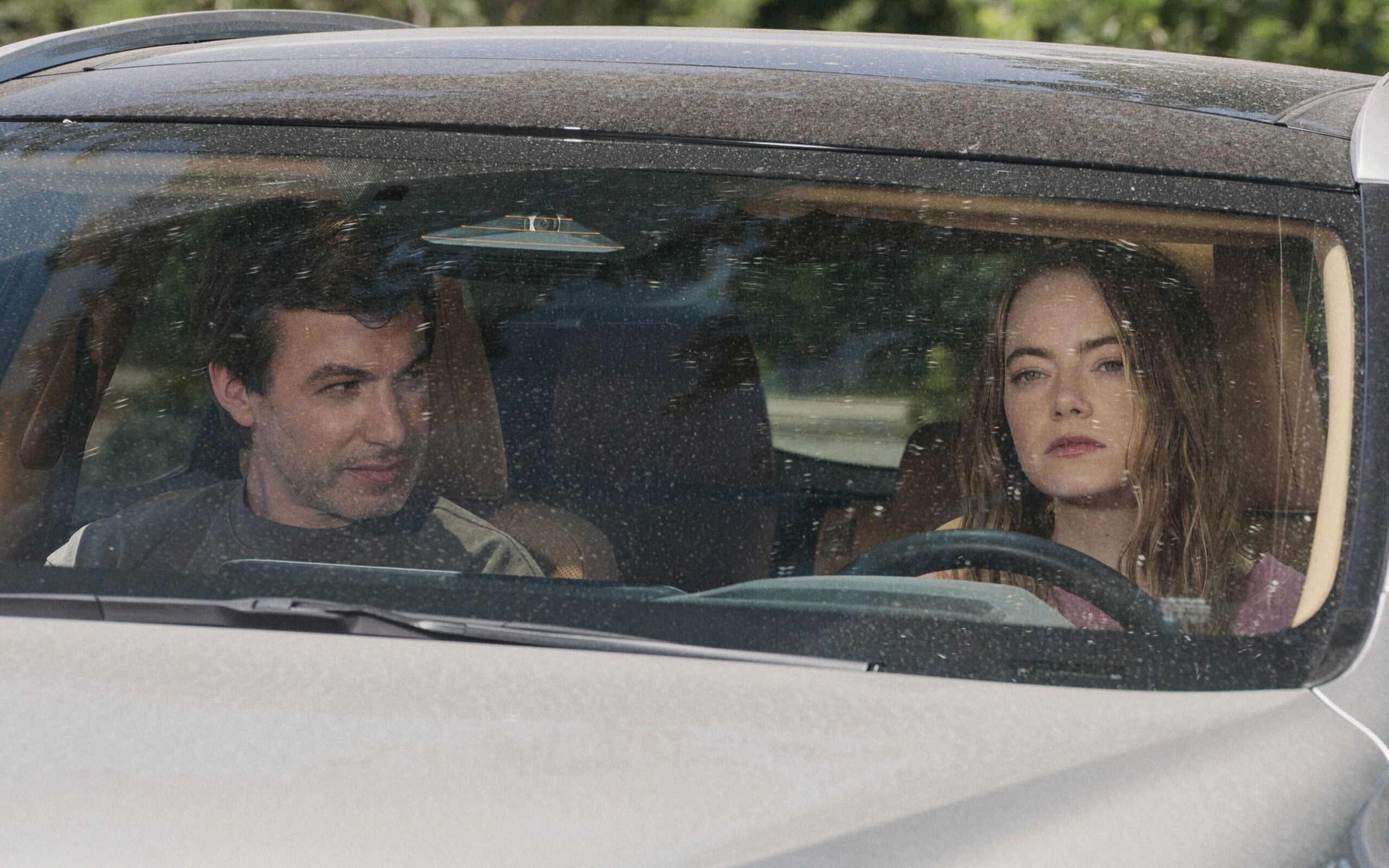 Nathan Fielder as Asher and Emma Stone as Whitney in 