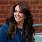 Britain's Kate, The Princess of Wales smiles during a visit to Evelina London at St Thomas' hospital in London, Tuesday, Dec. 5, 2023.