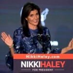 Republican presidential candidate former UN Ambassador Nikki Haley.