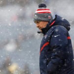 New England Patriots head coach Bill Belichick prior to an NFL football game, Sunday, Jan. 7, 2024, in Foxborough, Mass.