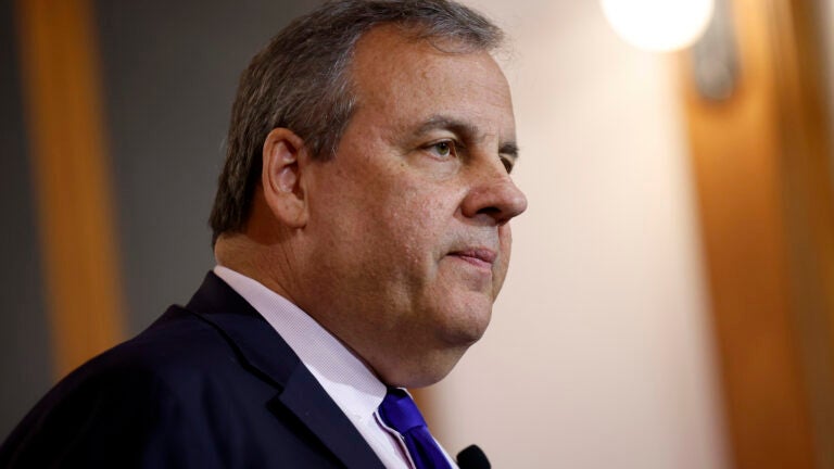 Chris Christie announced he is dropping out of the Republican presidential race at the Searles School and Chapel in Windham, N.H. on Wednesday.