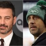 Jimmy Kimmel and Aaron Rodgers.