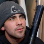 Boston Red Sox infielder Marcelo Mayer during the 2024 Rookie Development Program in the Red Sox Clubhouse at Fenway Park.