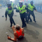 The first explosion at the 2013 Boston Marathon knocked down Bill Iffrig, who was near the finish line. He got back up and finished the race.