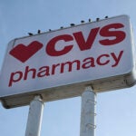 A CVS sign in Cambridge.