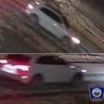 The suspect vehicle in the Leicester hit-and-run crash, according to police.