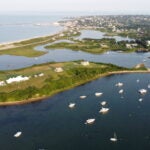 An aerial view of Block Island, R.I.