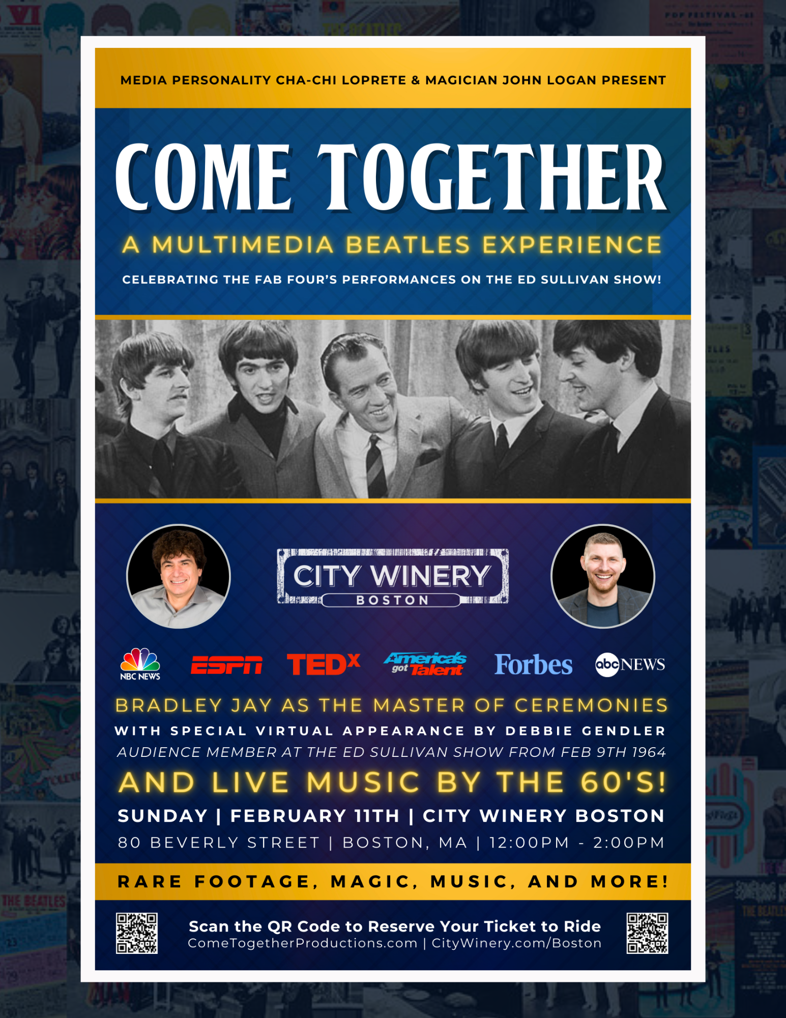 A Boston DJ and a magician celebrate The Beatles magical mystery