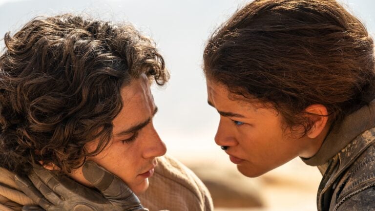 Timothee Chalamet and Zendaya in "Dune: Part Two."