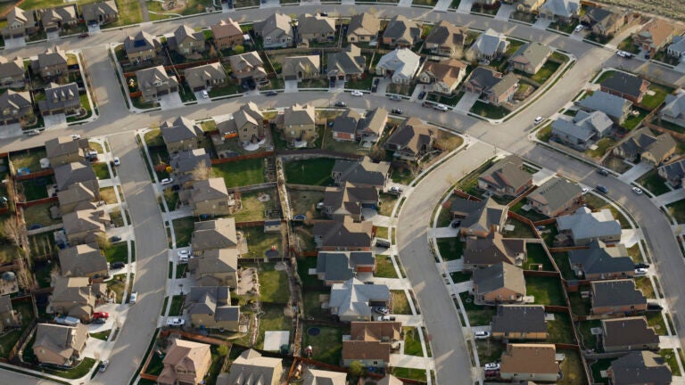 Homes in a subdivision