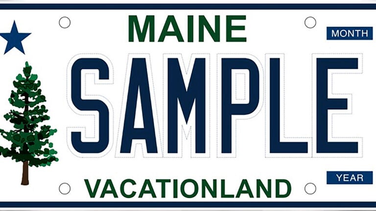 The Maine Secretary of State’s Office shows Maine’s new license plate.
