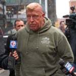 Gary Cederquist leaves federal court in Boston on Tuesday.