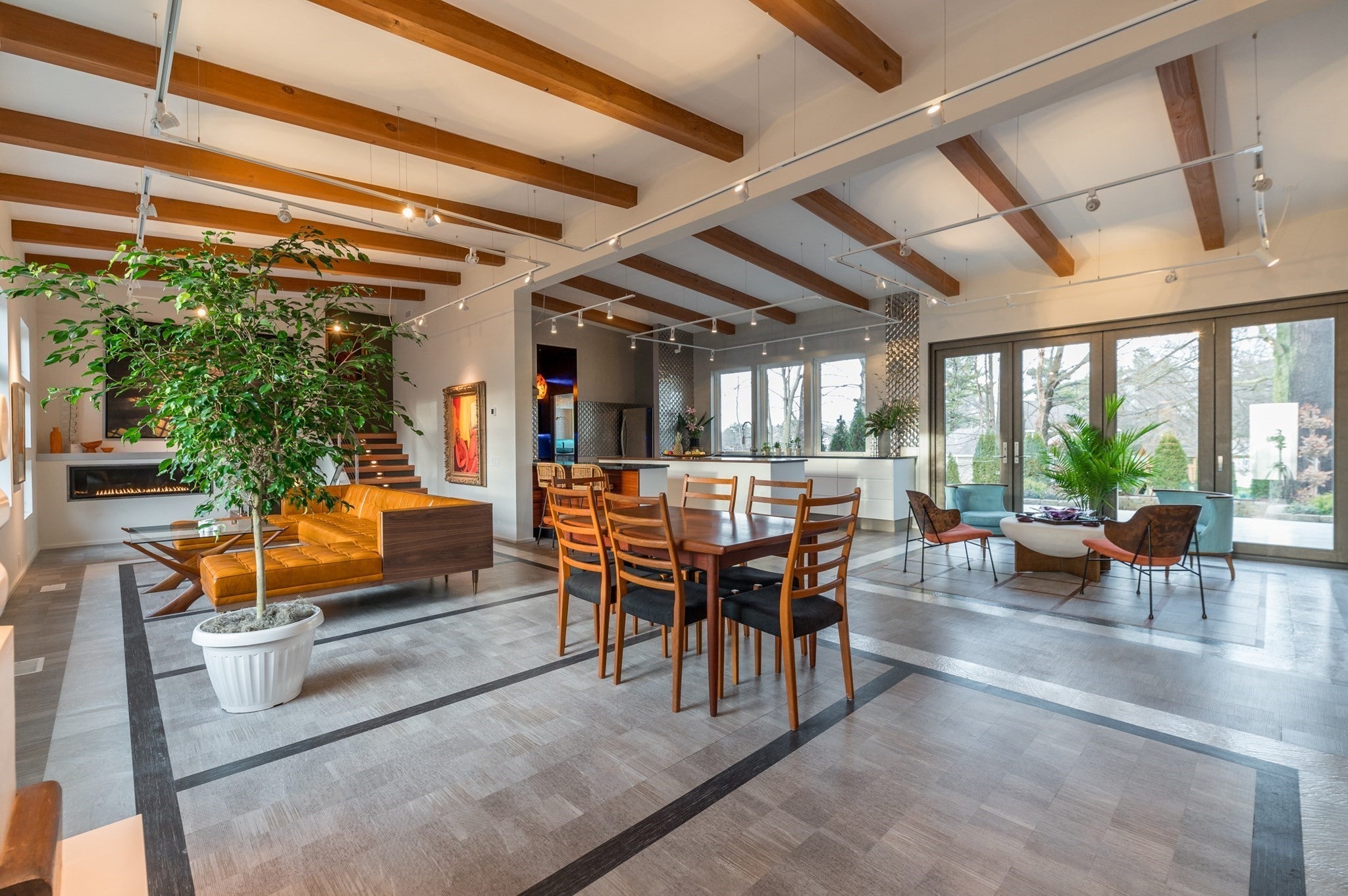 In my kind of town, a mid-century modern house with a