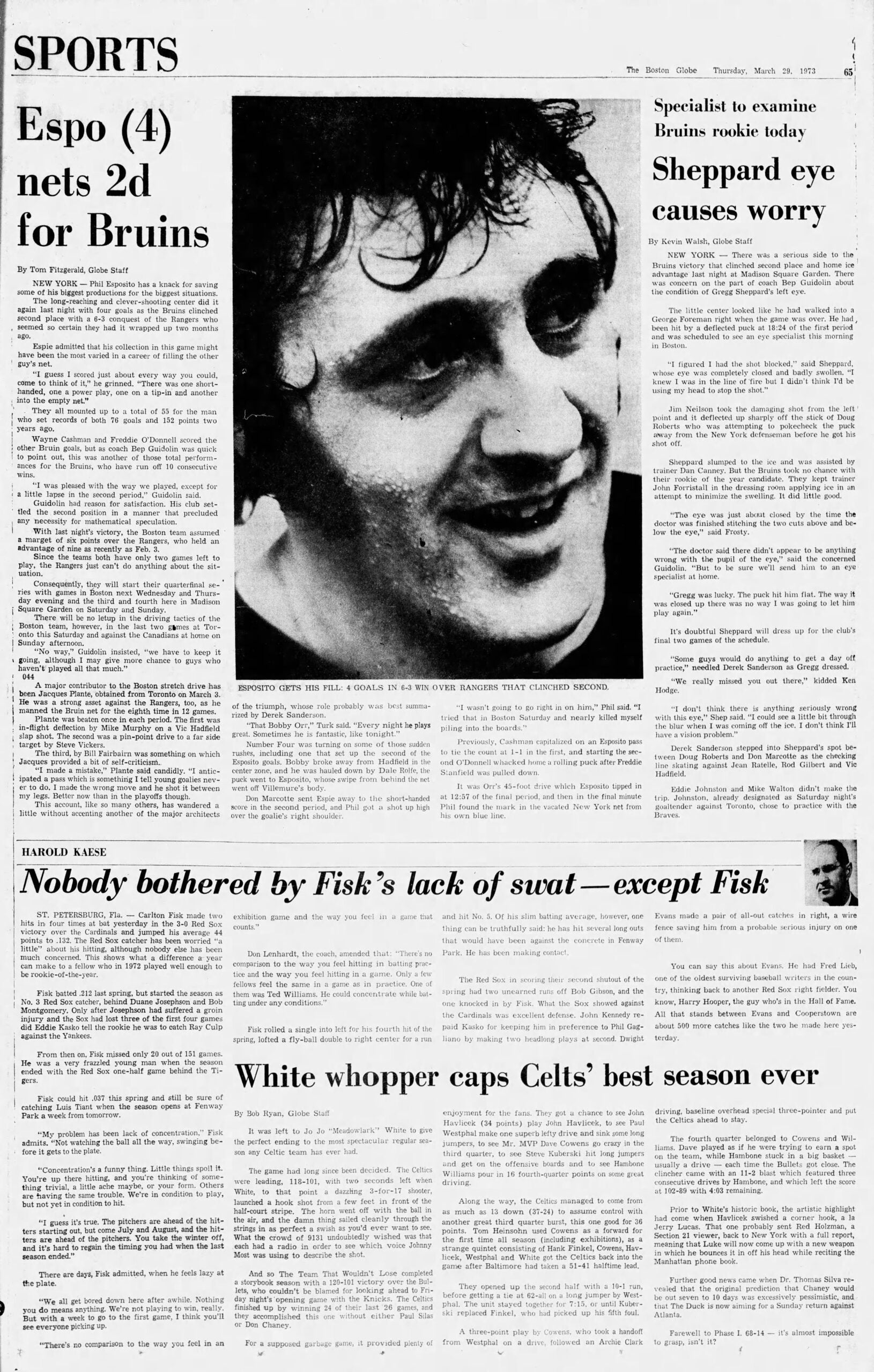 1973 Bruins Phil Esposito